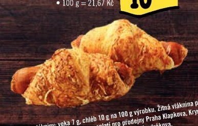 Croissant s párkem