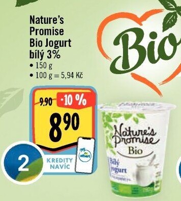 Bílý jogurt 3% Bio Nature'