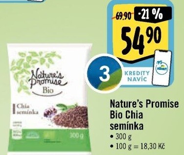 Chia semínka bio Nature'