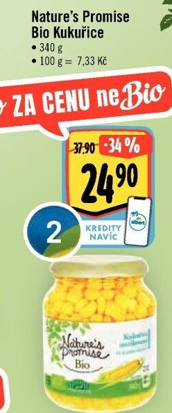 Kukuřice bio Nature'