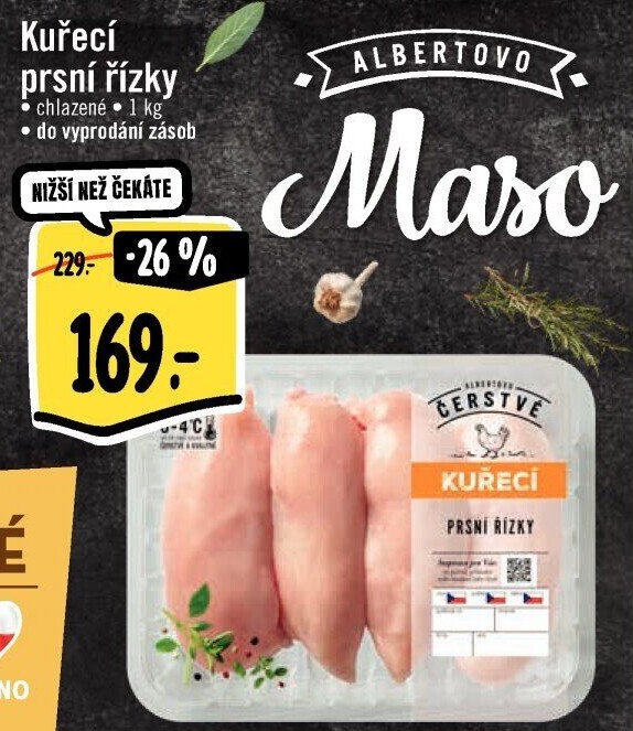 Kuřecí prsní řízky Albert