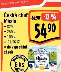 Máslo Česká chuť