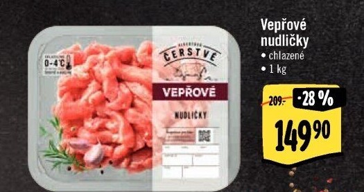 Maso vepřové nudličky Albert