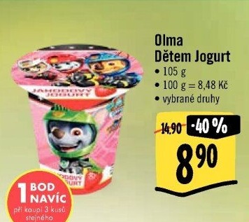 Ochucený jogurt Olma