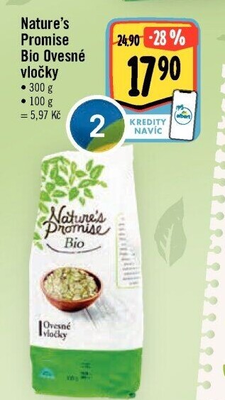 Ovesné vločky bio Nature'