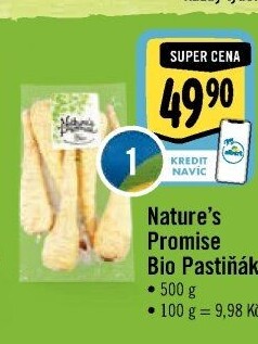 Pastiňák bio Nature'