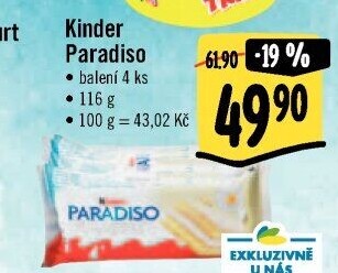 Řez mléčný Paradiso Kinder