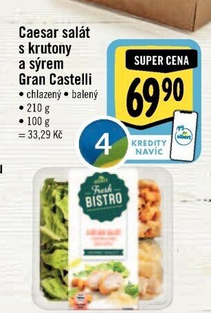 Salát Caesar s krutony a sýrem Albert Fresh Bistro