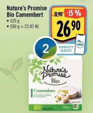Sýr Camembert bio Nature'