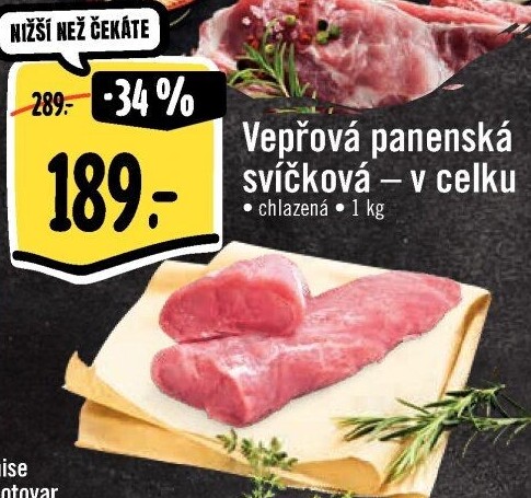 Vepřová panenská svíčková