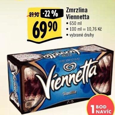 Zmrzlinová roláda Viennetta Algida