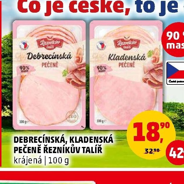 Debrecínská pečeně / Kladenská pečeně Řezníkův talíř