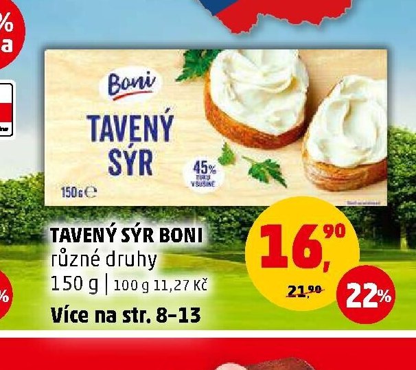 Tavený sýr Boni