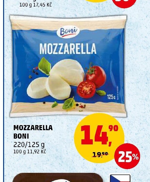 MOZZARELLA BONI 225/125 g