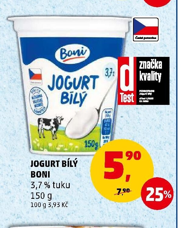 JOGURT BÍLÝ BONI 150 g