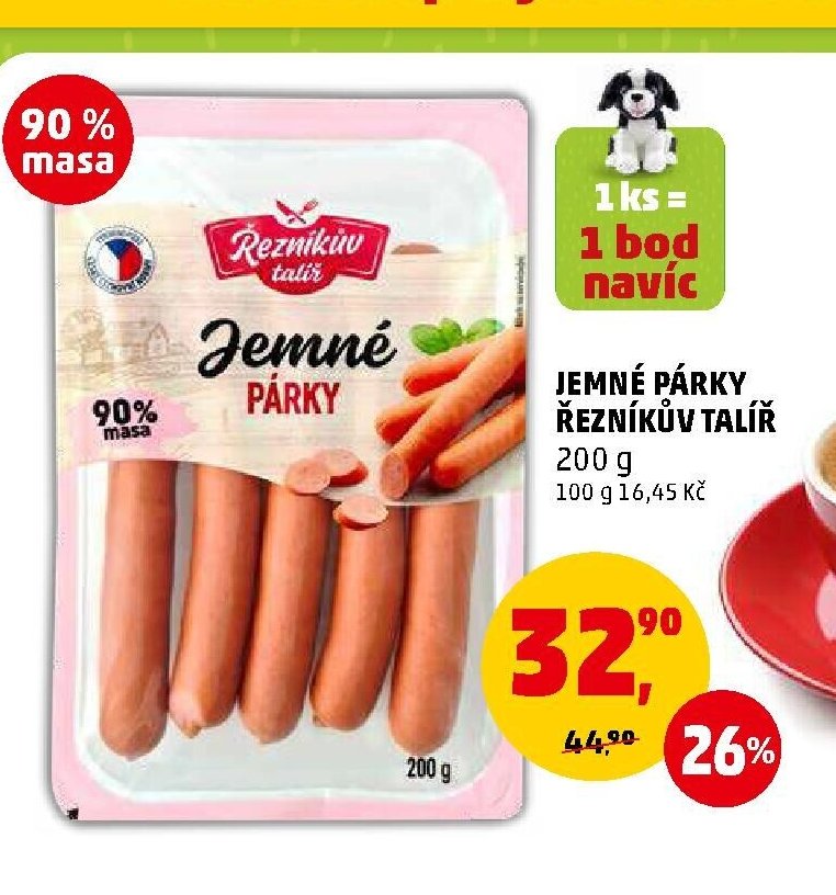 Jemné párky Řezníkův talíř