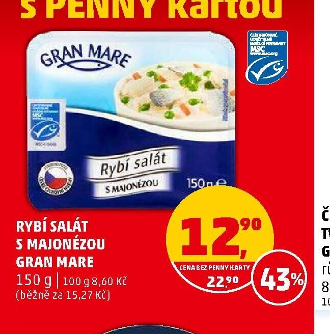 Rybí salát s majonézou Gran Mare