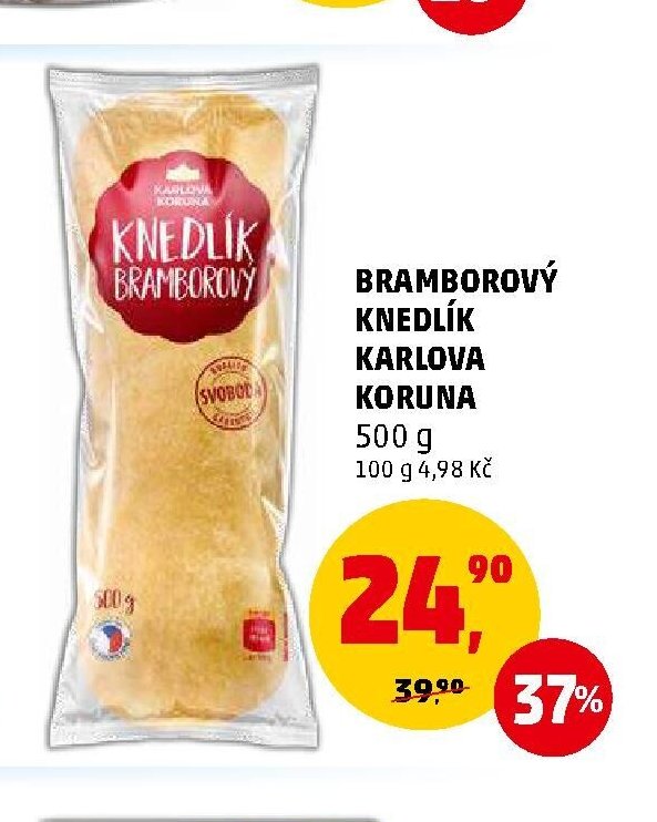 Bramborový knedlík Karlova Koruna