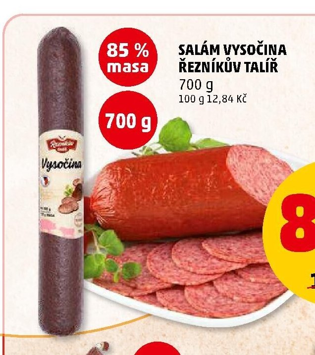 Salám Vysočina Řezníkův talíř