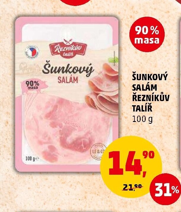 Šunkový salám Řezníkův talíř