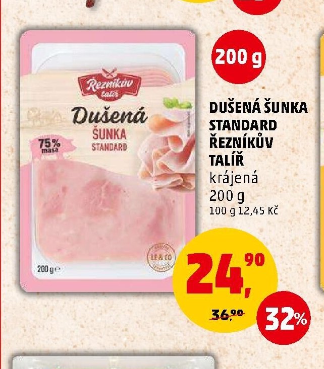 Dušená šunka standard Řezníkův talíř