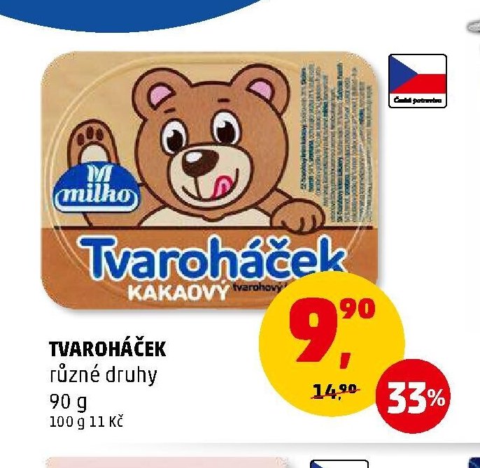 Tvaroháček různé druhy 90 g