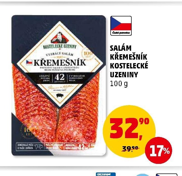 Salám Křemešník Kostelecké uzeniny
