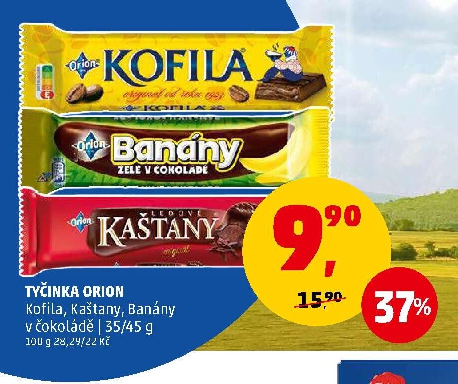 Tyčinky Orion (Kofila, Kaštany, Banány)