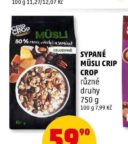 Sypané müsli Crip Crop