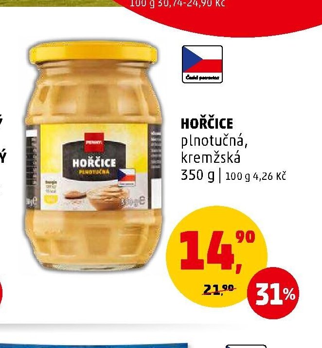 Hořčice plnotučná, kremžská