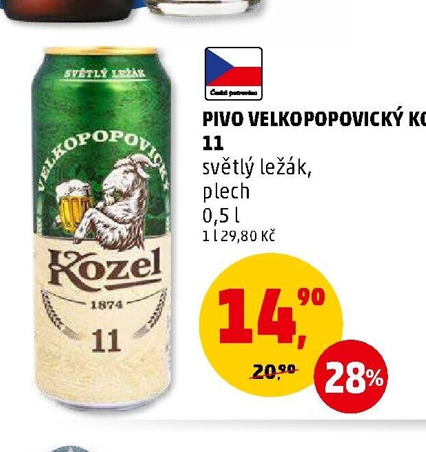 PIVO VELKOPOPOVICKÝ KOZEL 11