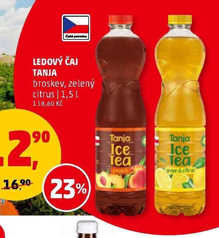 Ledový čaj Tanja broskev, zelený citrus