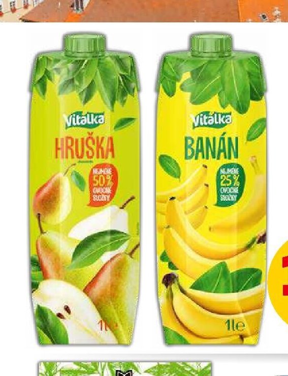 Nektar Vitálka hruška, banán