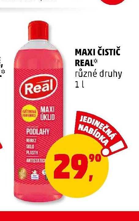 Maxi čistič Real různé druhy