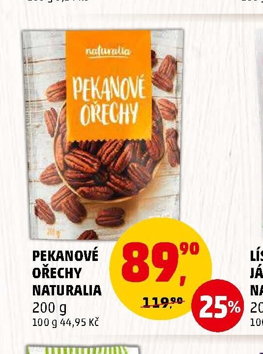 PEKANOVÉ OŘECHY NATURALIA
