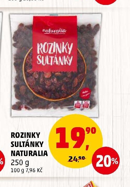 ROZINKY SULTÁNKY NATURALIA