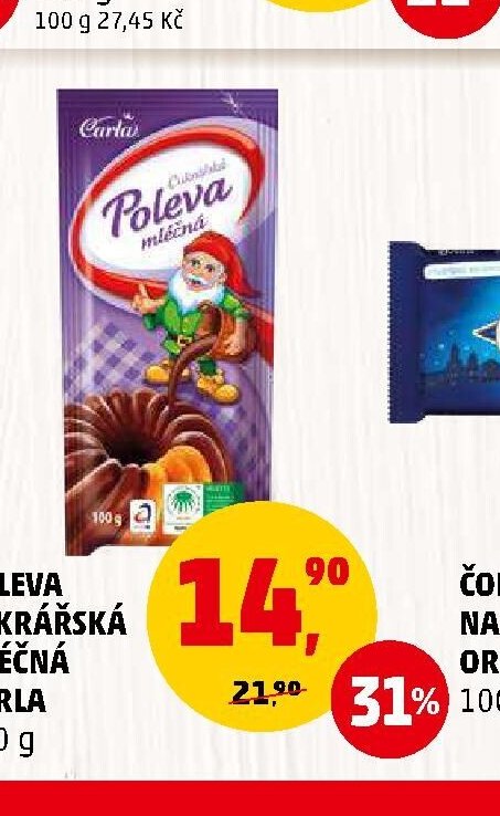 POLEVA CUKRÁŘSKÁ MLÉČNÁ CARLA