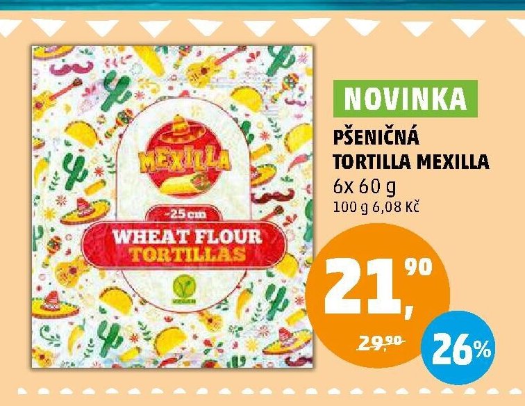 Pšeničná tortilla Mexilla
