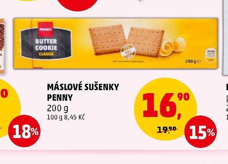 Máslové sušenky Penny