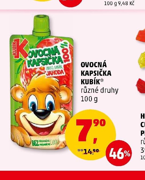 Ovocná kapsička Kubík