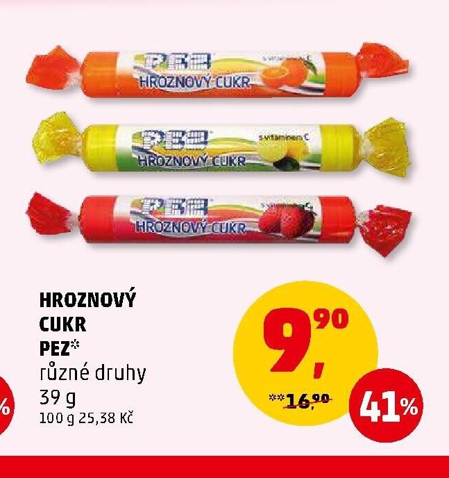 Hroznový cukr Pez