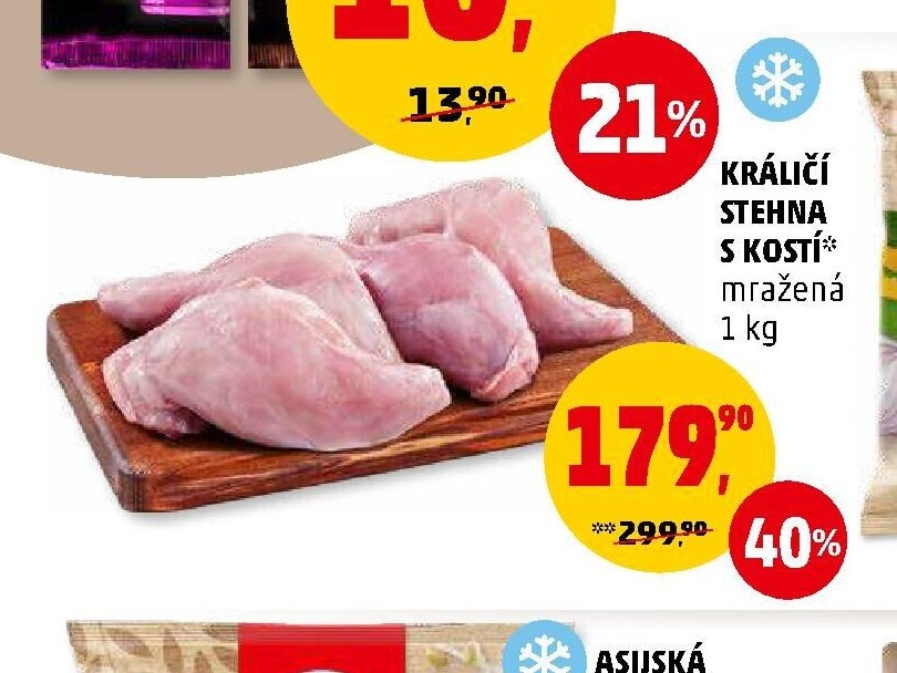 Králičí stehna s kostí