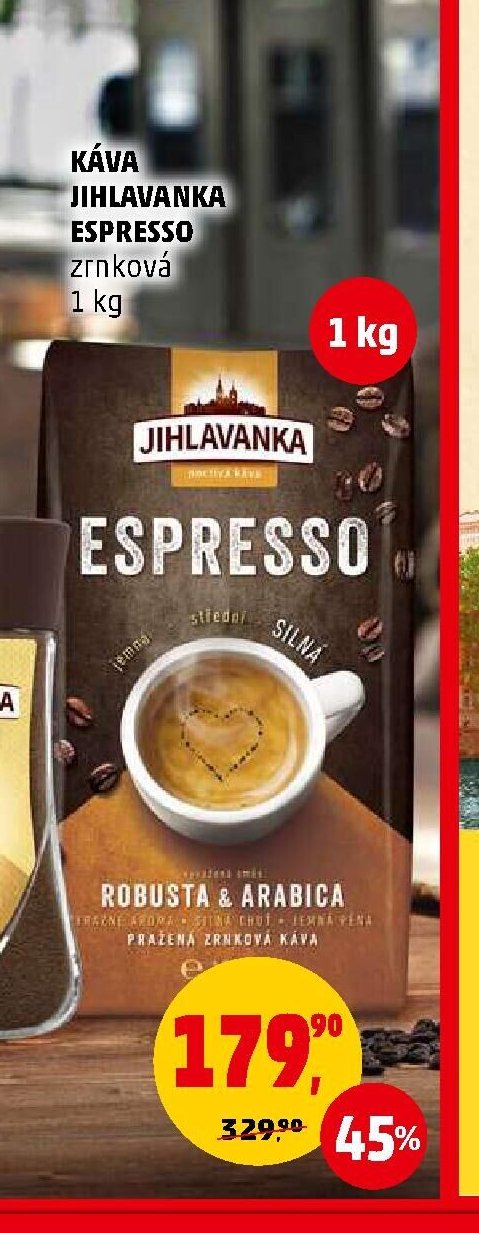 KÁVA JIHLAVANKA ESPRESSO zrnková