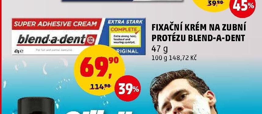 FIXAČNÍ KRÉM NA ZUBNÍ PROTÉZU BLEND-A-DENT