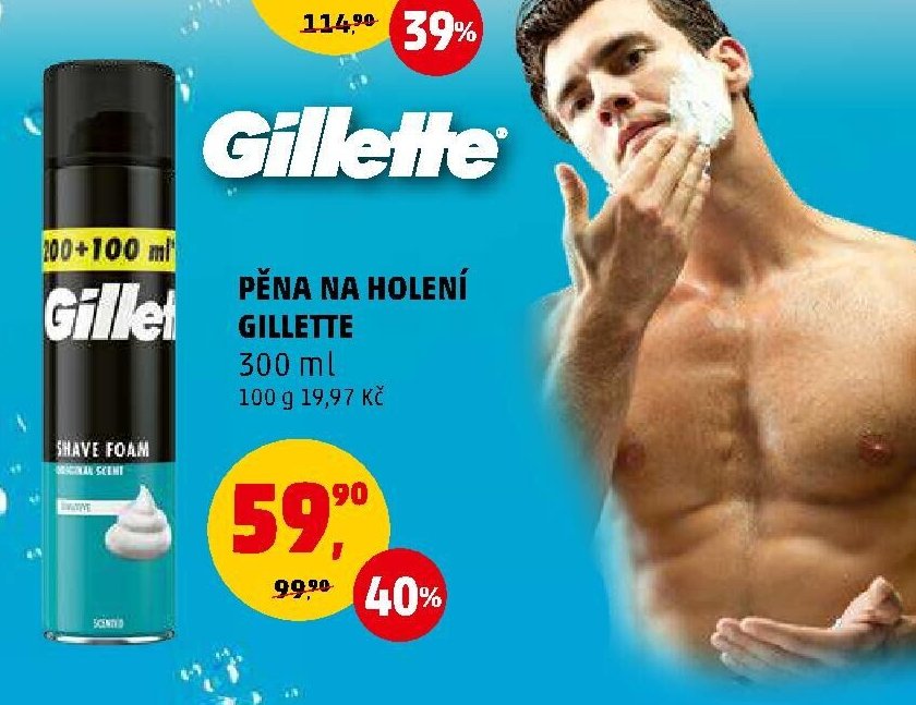 PĚNA NA HOLENÍ GILLETTE