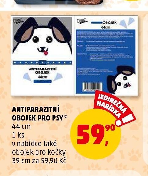 Antiparazitní obojek pro psy