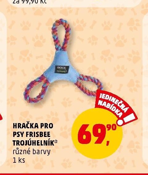 Hračka pro psy frisbee trojúhelník