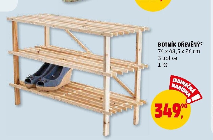 Botník dřevěný