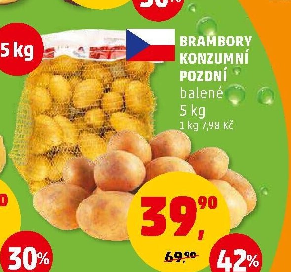 BRAMBORY KONZUMNÍ POZDNÍ