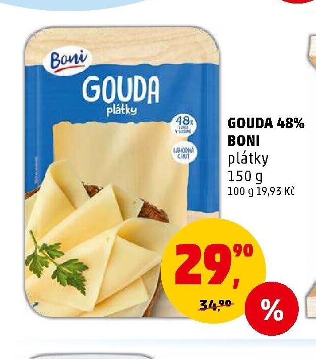 GOUDA 48% BONI plátky